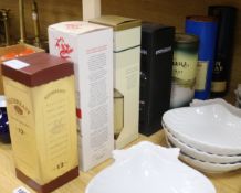 Seven assorted bottles of whisky: Red Breast 12yo, Connosieurs Choice Aultmore 1995, English