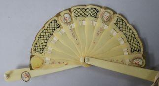 A painted ivory fan