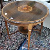 An Edwardian circular occasional table 80cm
