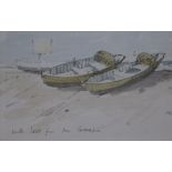 Hugh CassonwatercolourBoatsinscribed and signed9 x 14cm