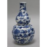 A Chinese blue and white gourd vase, 19th century