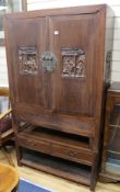 A Chinese cabinet on stand 95cm