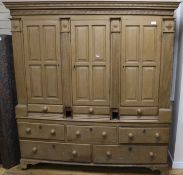 George IV painted pine housekeeper's cupboard 180cm