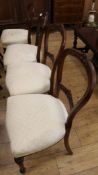 A set of 6 Victorian dining chairs
