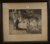 After Frederick MorganPhotolithographFamily at table54 x 70cm