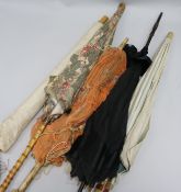 A collection of 1920's and later parasols