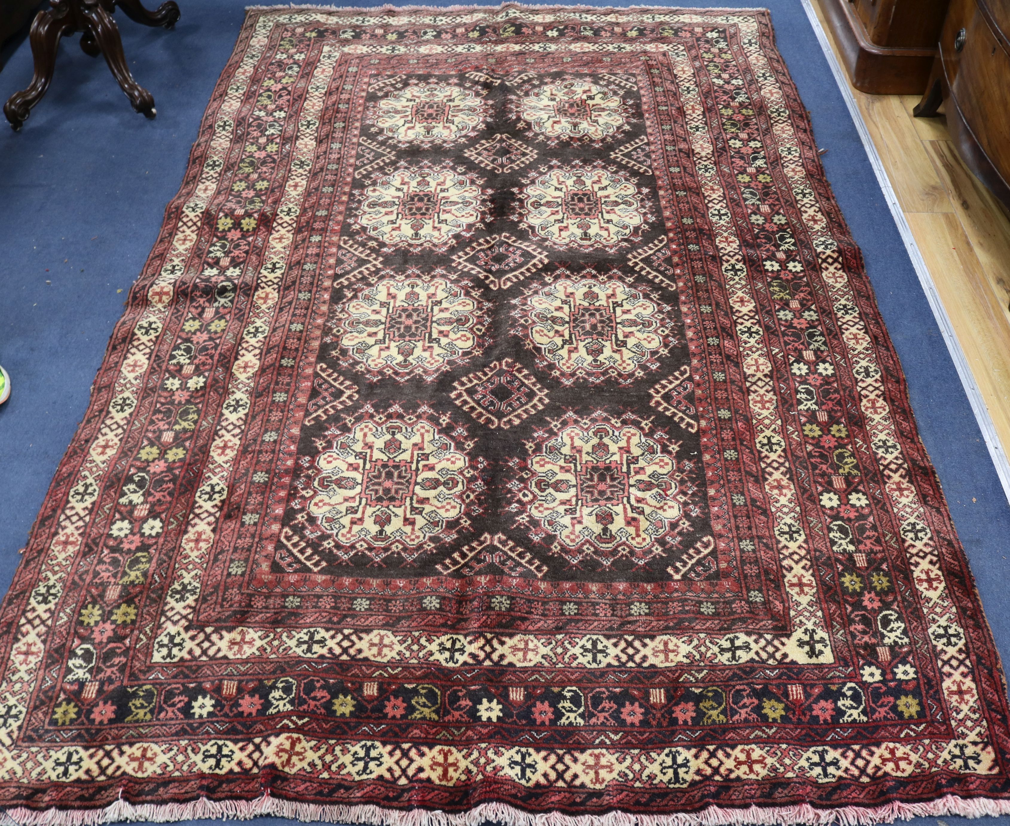 A Persian Beluch rug, 2.6 x 1.65m