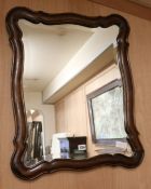Oak mirror H.74cm