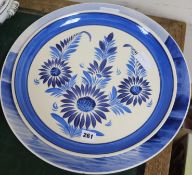 A Quimper dish and a large Delft dish (2)