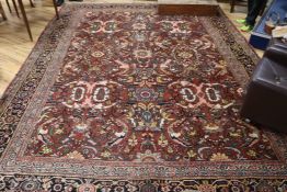 A large red ground carpet 405 x 300cm