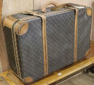 A Louis Vuitton suitcase