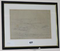 Sir William Russell Flintpencil drawingKettlewell, Wharfdaleinscribed and initialled18 x 26cm
