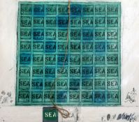Joe Tilson (1928-)soft ground etching / aquatintSea Mantra 1979signed in pencil and dated 1979, 75/