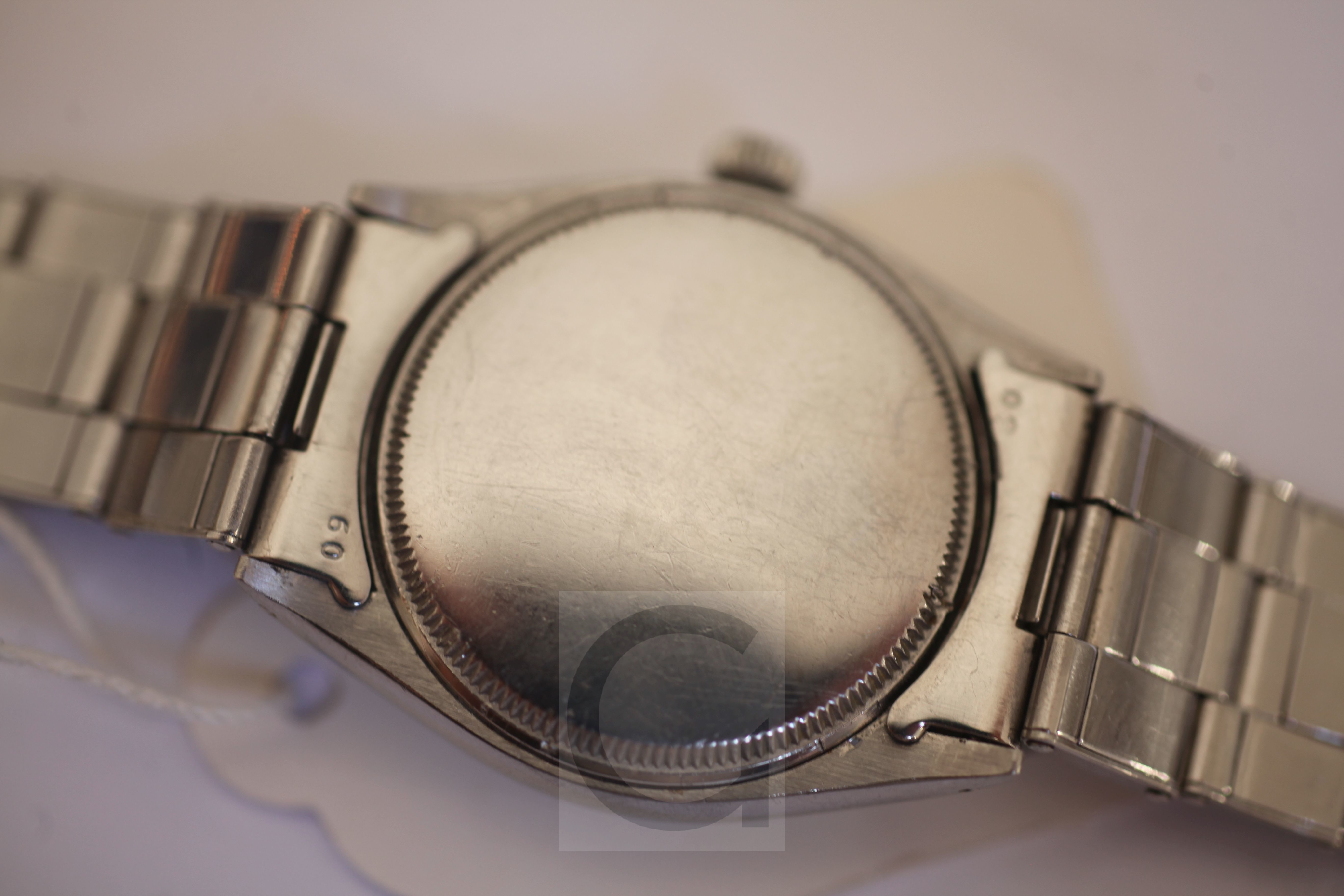 A gentleman's 1950's stainless steel Rolex Oysterdate Precision manual wind wrist watch, with - Image 6 of 6