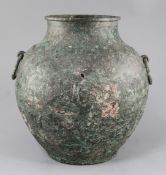 A Chinese archaic bronze wine vessel, Lei, Eastern Zhou dynasty/Spring & Autumn period, 8th-5th