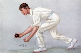Leslie Ward - Spy33 Vanity Fair colour lithographsPortraits of cricketerslargest 15 x 10in., See