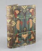 Brooke, Rupert - The Collected Poems, 8vo, with coloured morocco geometric Art Deco binding by Sybil