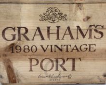 A case of Graham's 1980 Vintage Port