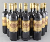 Twelve bottles of Chateau Batailley Grand Cru Classe, 2009, Pauillac.