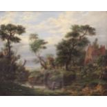 Samuel John Egbert Jones (fl.1812-1849)oil on canvasRiver landscapeinscribed verso8 x 10in.