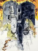 John Piper (1903-1992)limited edition print, Harlech Castle, signed, 37/70overall 31 x 25.