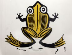 Edward Bawden (1903-1989)limited edition printThe Frog and Tadpoles signed, 41/100, and inscribed '