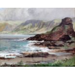 § Rowland Hill (1915-1979)oil on canvasGarron Point and Red Bay, County Antrimsigned16 x 20in.