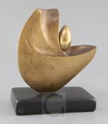 § John Skelton (1923-1999)bronzeOrganic formsigned, dated 1988, 2/10,Height overall 9in.