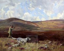 § Peter Biegel (1913-1987)oil on canvasGrouse shooting in the Highlandssigned16 x 20in.