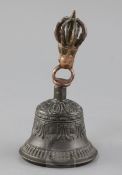 A Chinese bronze ceremonial Buddhist ritual bell, Ghanta, Zhengde mark and probably of the period (