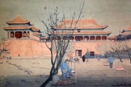 Elizabeth Keith (1887-1956)woodblock printForbidden City, Pekingsigned10 x 15in.