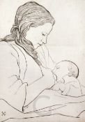 Edgar Holloway (1915-2008)etchingMother and child (the artist's wife and daughter)signed and dated
