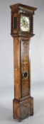 Thomas Taylor of Holborn. A late 17th century walnut and floral marquetry eight day longcase