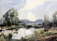 Edward Wesson (1910-1983)watercolourNear the River Weysigned13 x 18in.