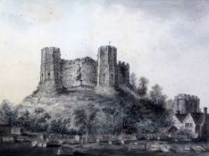 James Lambert Jnr (1741-1799)ink and watercolourLewes Castlesigned and dated 179213 x 18in.