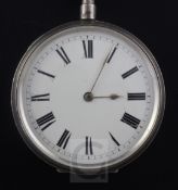 A late Victorian engine turned silver minute repeating keywind pocket watch, with Roman dial, case