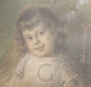 Carl Zewy (1855-1929)pastelPortrait of the artist's daughter: Maria Malwine Zewy (b.1879)