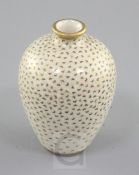 A Japanese Satsuma 'Thousand Butterfly' miniature vase, by Kinkozan, Meiji period, signed in gilt to