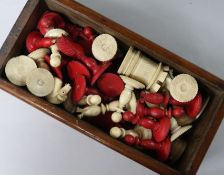 A bone chess set