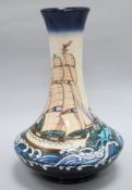 Paul Hilditch for Moorcroft. A ship vase