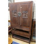 A Chinese cabinet on stand, 95cm