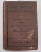 Caslow - "Specimens of Types of Borders and Illustration Catalogue of Printers Joinery and
