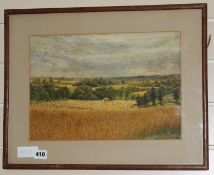 S BwatercolourView of a cornfieldinitialled10 x 14in.