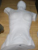 John Cotter. A plaster Female torso, 25in.