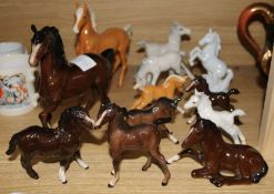 A quantity of Beswick horses