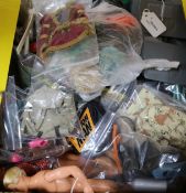 Six Action Man figures and a quantity of clothing and equipment