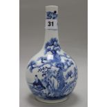 A Chinese blue and white vase