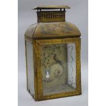 A 19th century toleware wall lantern