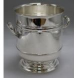 A Christofle silver plated ice bucket