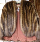 A fox fur cape